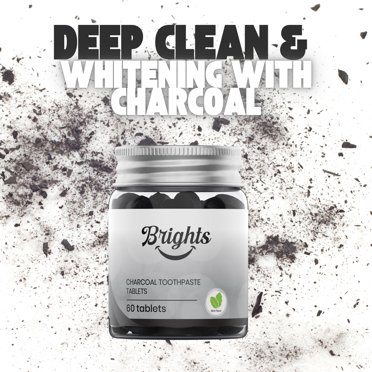 Charcoal Mint - Toothpaste tablets